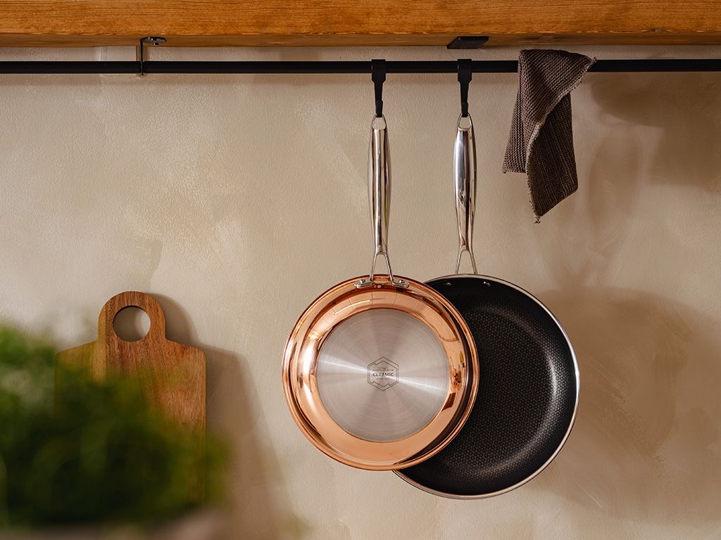 KOPPAR HYBRID NON-STICK STEKPANNA+SAUTÉPANNESET - 2 DELAR - 2