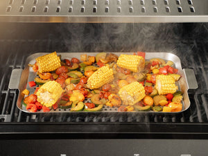 BBQ-BRICKA I ROSTFRITT STÅL 50×30 CM - 4