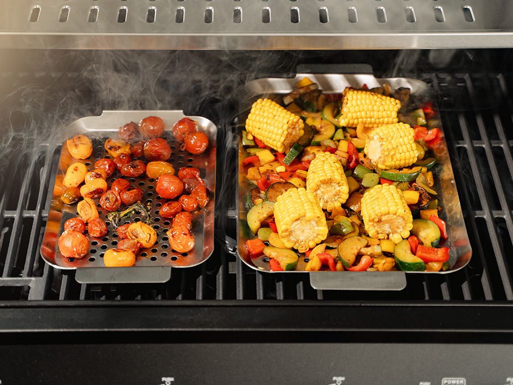 BBQ-BRICKA I ROSTFRITT STÅL 33×18 CM - 4