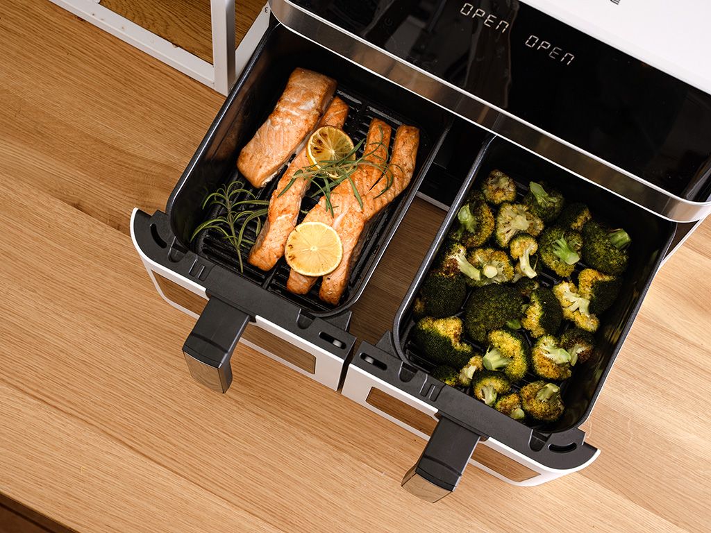 AIRFRYER – DUAL – KOMPLETT SET - 13