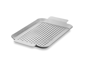 BBQ-BRICKA I ROSTFRITT STÅL 33×18 CM - 1