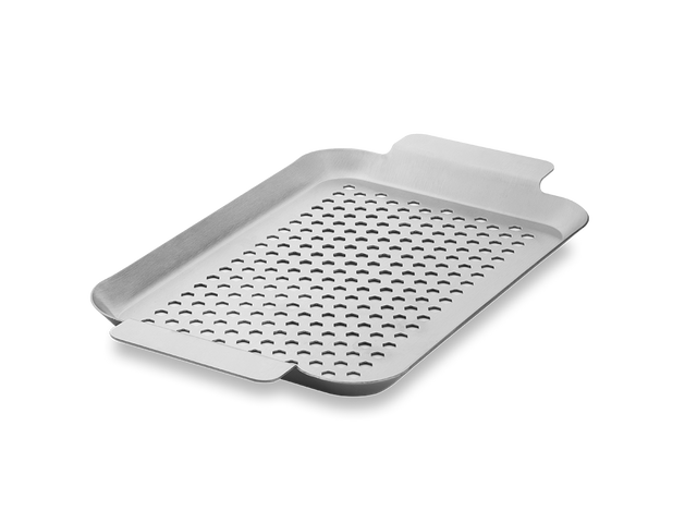 BBQ-BRICKA I ROSTFRITT STÅL 33×18 CM - 1