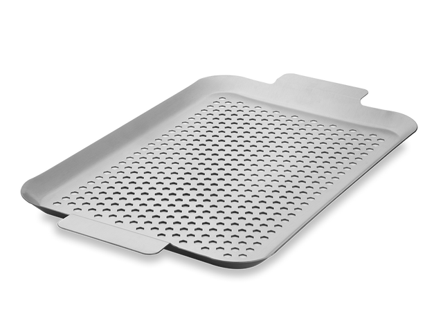 BBQ-BRICKA I ROSTFRITT STÅL 43×25 CM - 1