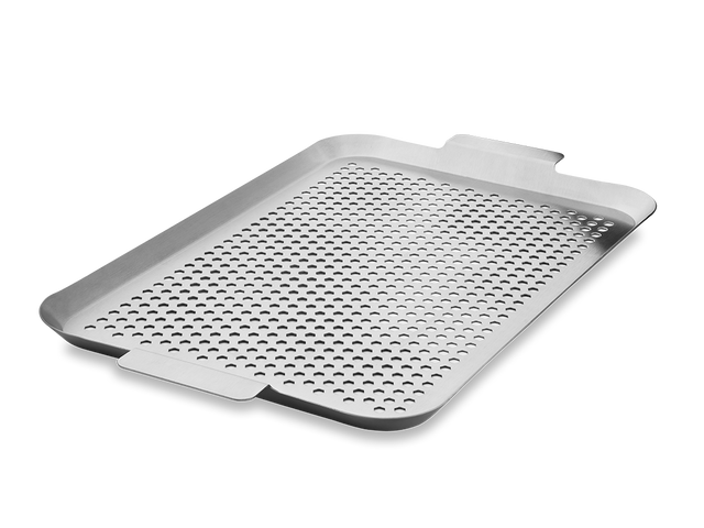 BBQ-BRICKA I ROSTFRITT STÅL 50×30 CM - 1