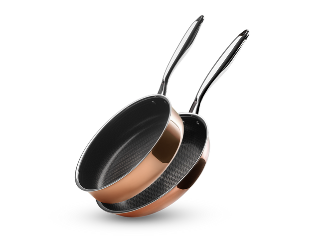 KOPPAR HYBRID NON-STICK STEKPANNA+SAUTÉPANNESET - 2 DELAR - 1